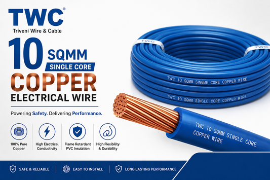 TWC 10 sqmm Single Core Copper Electrical Wire
