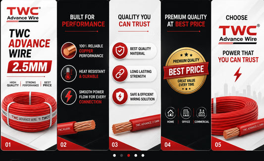 2.5 MM High Quality Copper Wire | TWC Advance Premium Copper Wiring