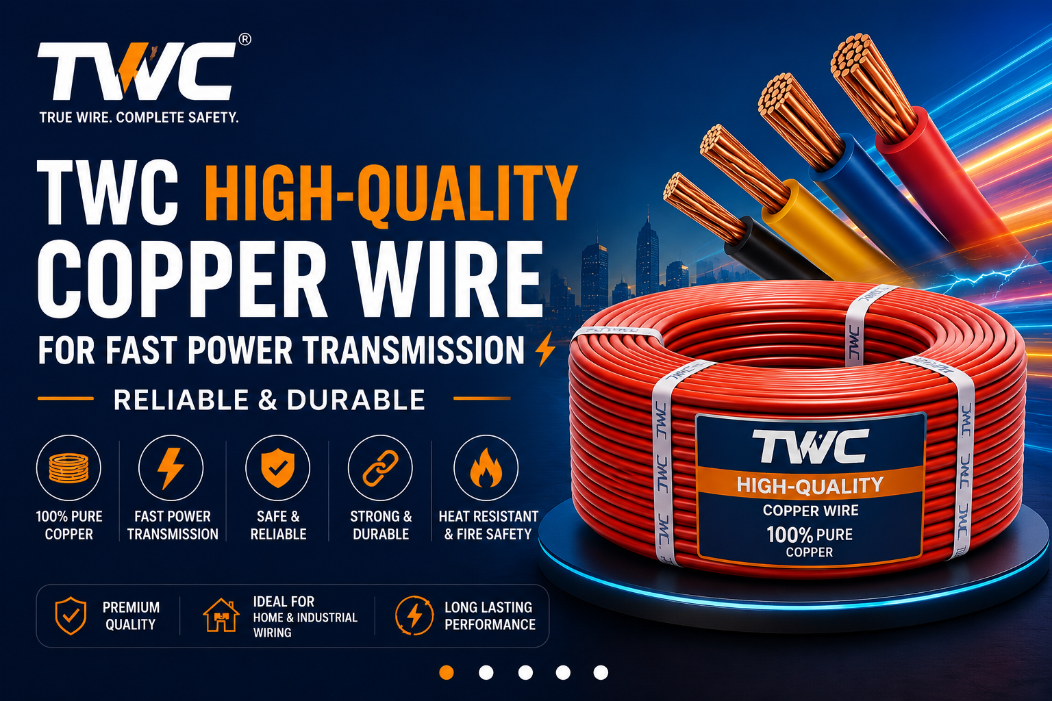TWC High-Quality Copper Wire for Fast Power Transmission | Reliable ...