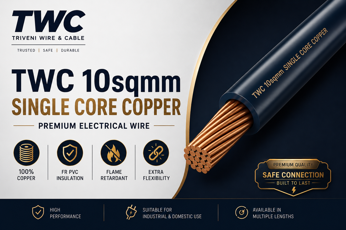 TWC 10sqmm Single Core Copper Electrical Wire | Advance Electrical Wiring Solutions