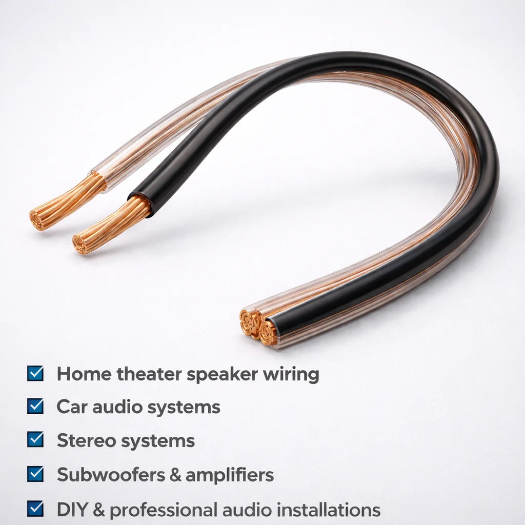 TWC dual core audio wire for speakers and amplifiers
