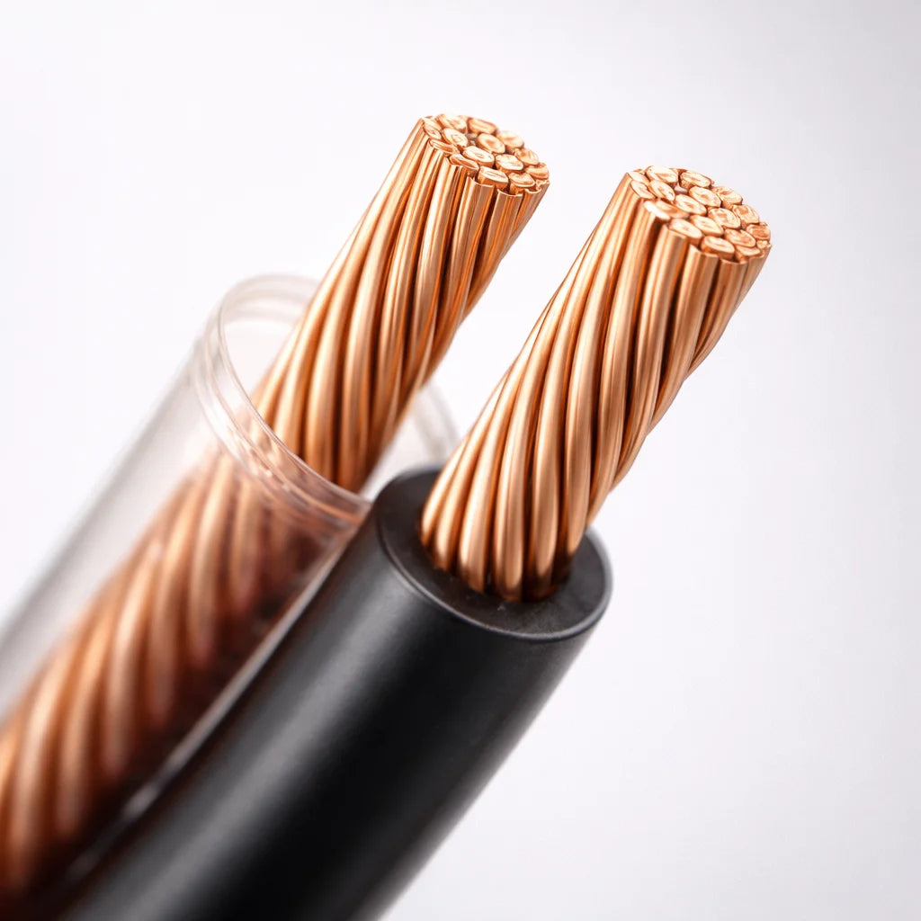 TWC speaker wire roll transparent insulation
