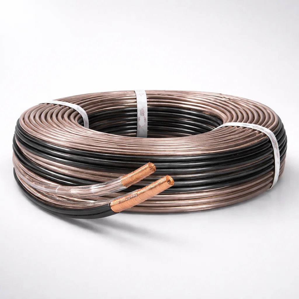 TWC transparent speaker cable for home theater and car audio