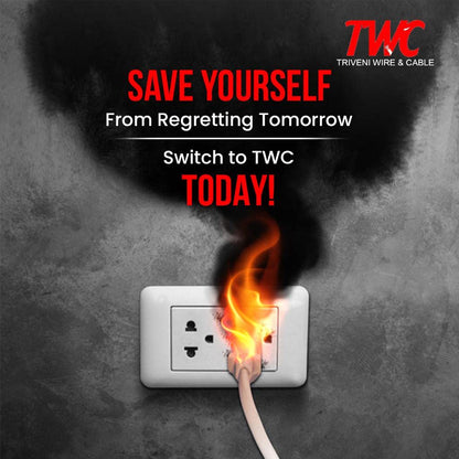 TWC 2.5 Sqmm Active Single Core Copper Electrical Wire | FR Insulated | 1100V | IS 694 Certified